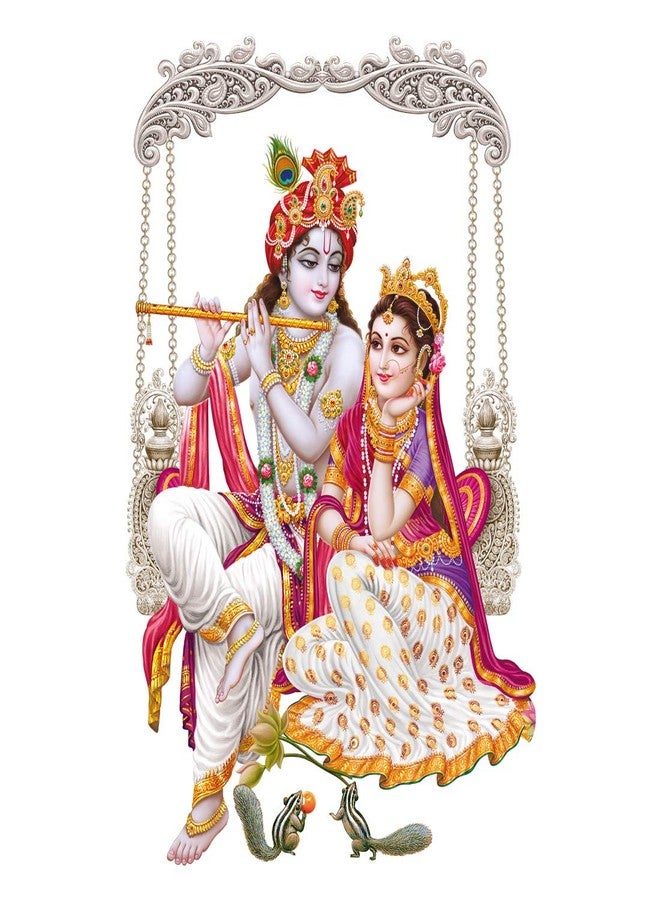Rangoli Vinyl God Big Wall Sticker (Multicolour 50cm or 70cm) CD 129 - Image 1